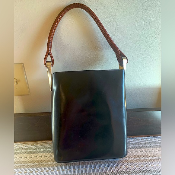 ✅REDUCED‼️ Auth KENZO Black Calfskin Bucket Bag - GORGEOUS! ✨✨ - Picture 2 of 16